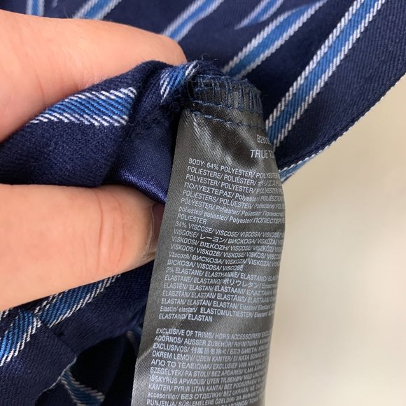 STONE ROW FUTURE ME BLUE STRIPED OVERALL JUMPSUIT S - Picture 6 of 10